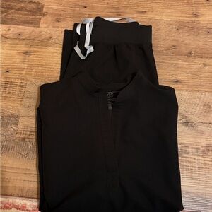Figs Black Women's Scrub Pants & Top